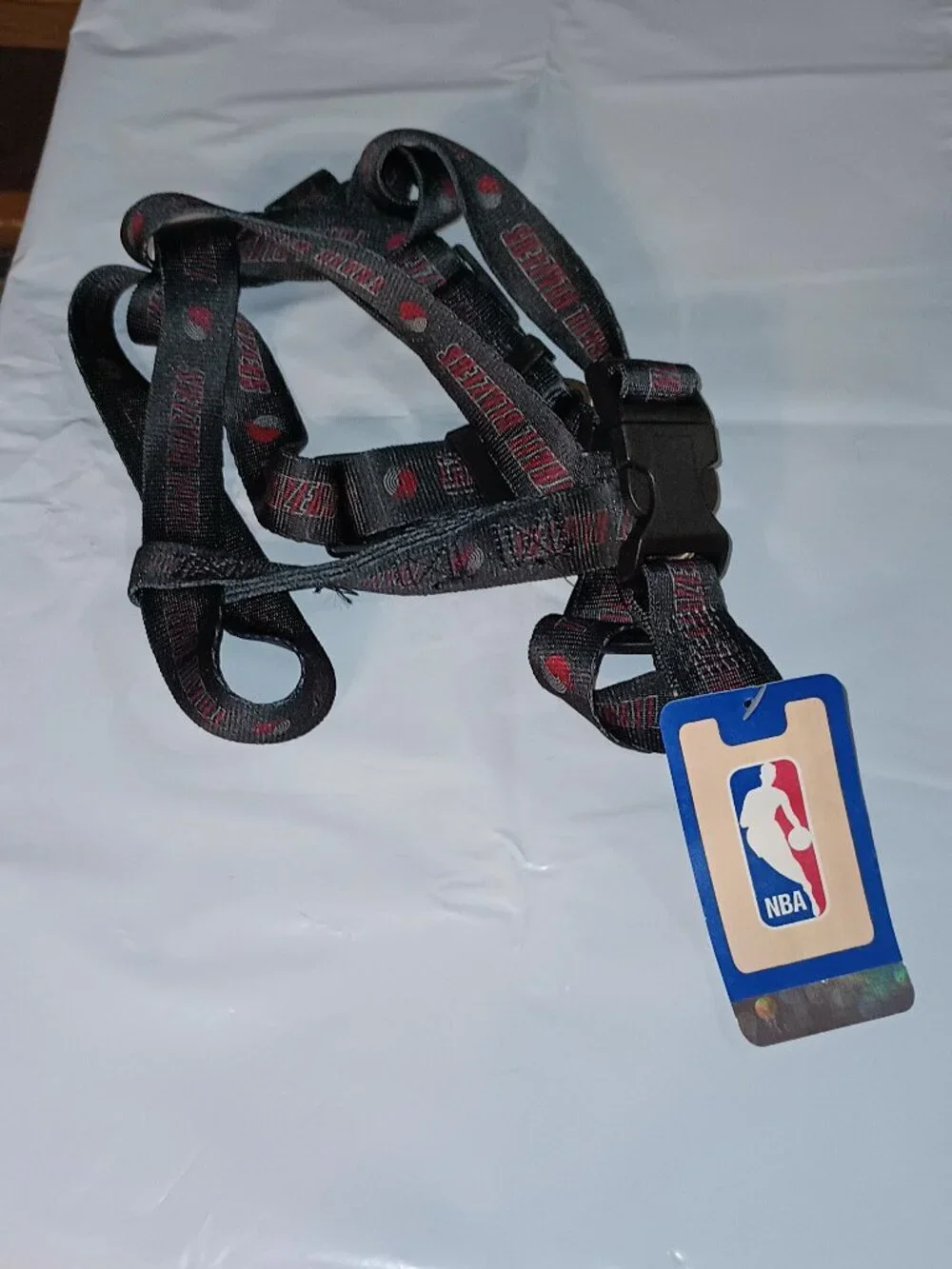 NEW Portland Trailblazers 1 Inch wide Adjustable Dog Harness Large